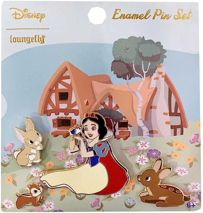 Snow White 4 PC Enamel Pin Set