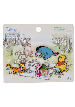 Winnie the Pooh 4 PC Enamel Pin Set