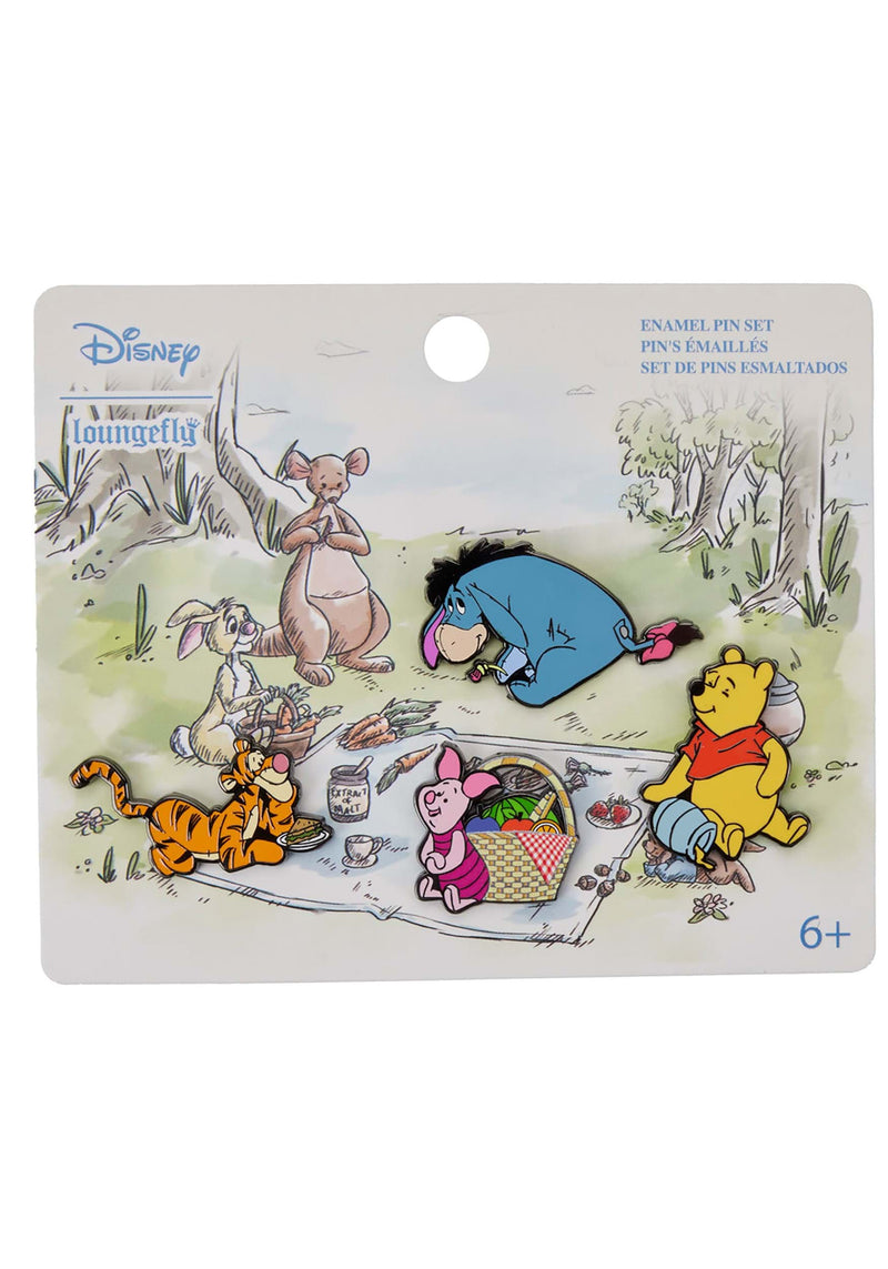 Winnie the Pooh 4 PC Enamel Pin Set